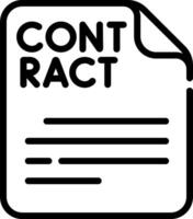 Contract illustration design vector
