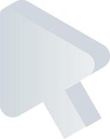 A white arrow pointing down on a white background vector
