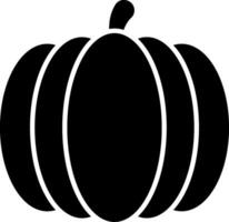 A black and white pumpkin silhouette on a white background vector