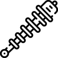 A black and white image of a bolt vector