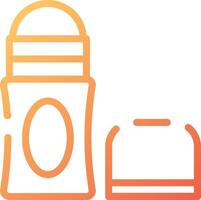 A bottle of shampoo and a container of soap vector