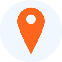 A map pin icon on a white background vector