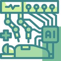 A computer with a person laying on it vector