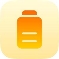 A bottle of orange juice icon on an app icon vector