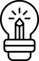 Light bulb icon vector