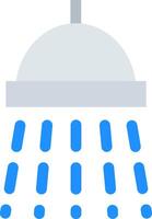 A shower head with blue dots on it vector