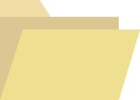 A yellow folder with a white background vector