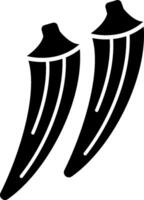 Two black and white images of two large black vector