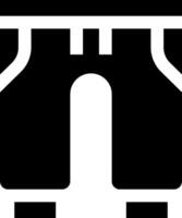 A black and white image of a tunnel vector