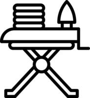 Ironing board icon vector