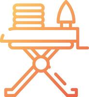Ironing board icon vector