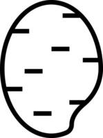 A black and white drawing of a round object vector