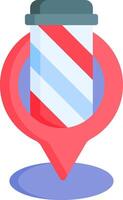 Barber shop icon with a barber pole vector