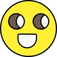 A smiley face with eyes and a smile vector
