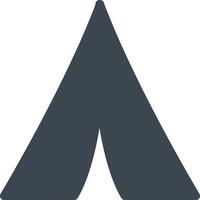 A tent icon on a white background vector