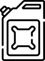A can of gas icon on a white background vector