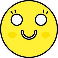 A smiley face with eyes and a smile vector