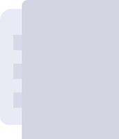A white folder with a black cover vector
