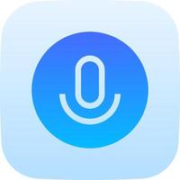 The icon for the voice assistant on an iphone vector
