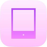 An app icon with a purple square vector