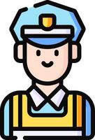Police officer icon vector