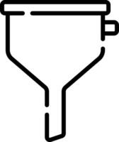 A funnel icon on a white background vector