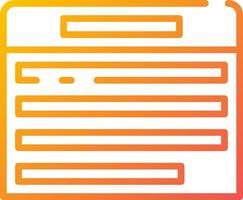 A yellow and orange icon of a document vector