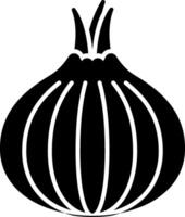 An onion icon on a white background vector