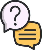 Question mark speech bubble icon illustration design vector