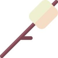 A marshmallow on a stick vector