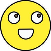 A smiley face with eyes and a smile vector