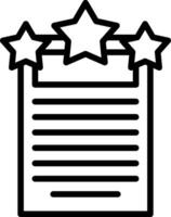 A star rating icon on a white background vector