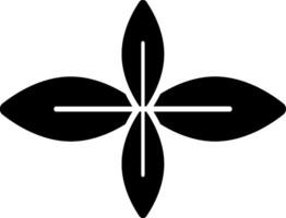 A black and white image of a cross vector