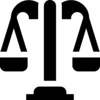 The scales of justice icon vector