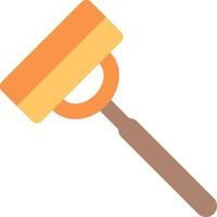 A paint brush with a handle on a white background vector