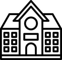 School building icon vector