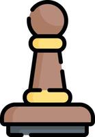 Chess piece icon illustration vector
