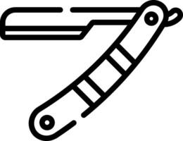 A razor with a handle on it vector