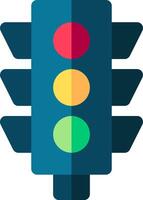 Traffic light icon vector