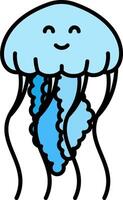 Jellyfish illustration design vector