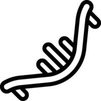 A dna strand icon on a white background vector