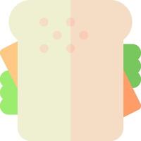 A sandwich with a slice of bread and a slice of cheese vector