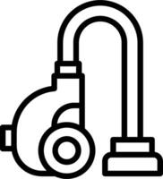 A vacuum cleaner icon on a white background vector