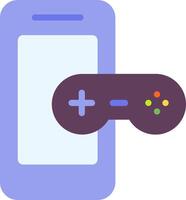A smartphone with a game controller and a controller vector