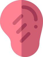 A pink heart with a question mark on it vector