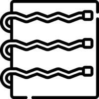 A black and white image of a file folder vector