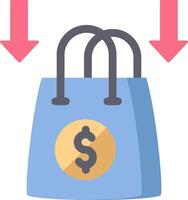 A shopping bag with a dollar sign on it vector