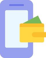Mobile payment app vector