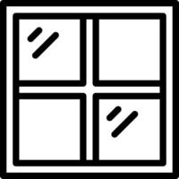 A square with four squares in it vector