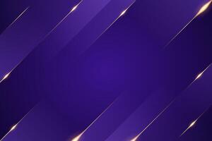 Luxury gradient purple with line gold background vector